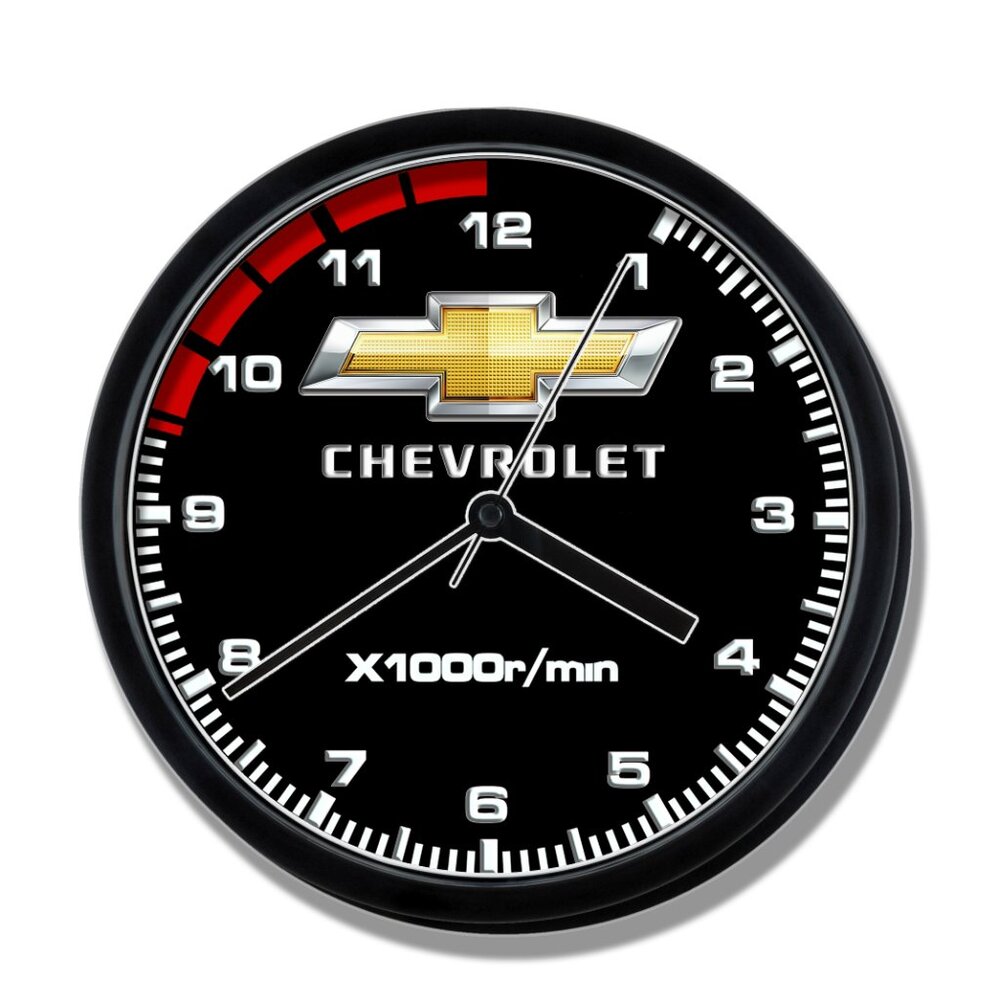 Chevrolet logo speedometer Clock Great gift / room decor  wall clock NEW